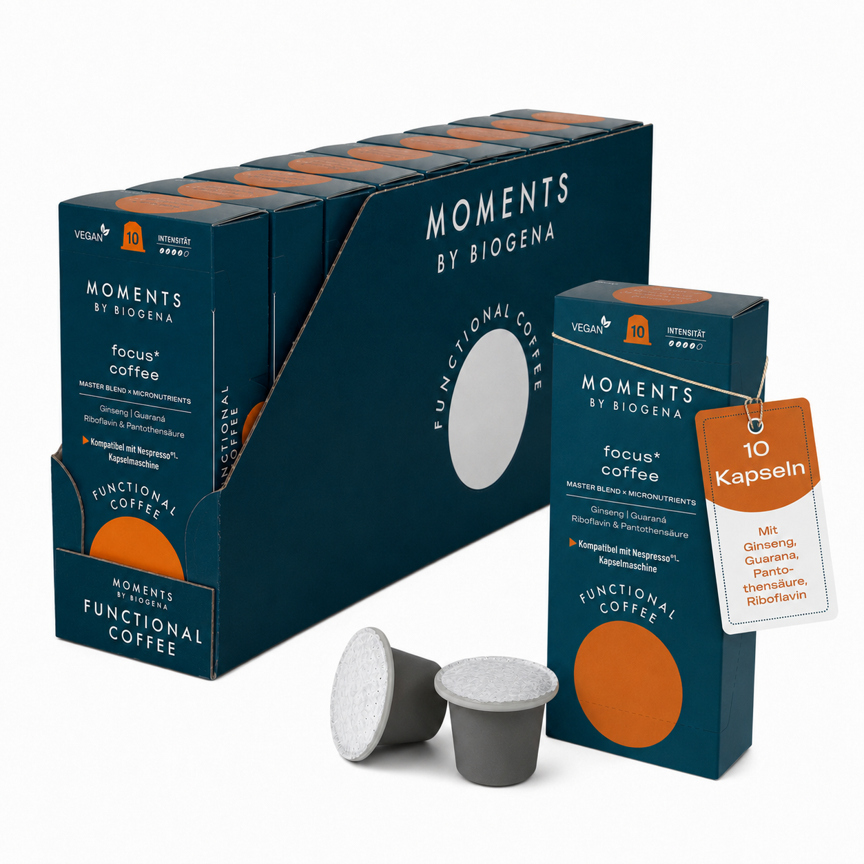 Coffee Capsules Functional Coffee - Focus Coffee 10 x 55g