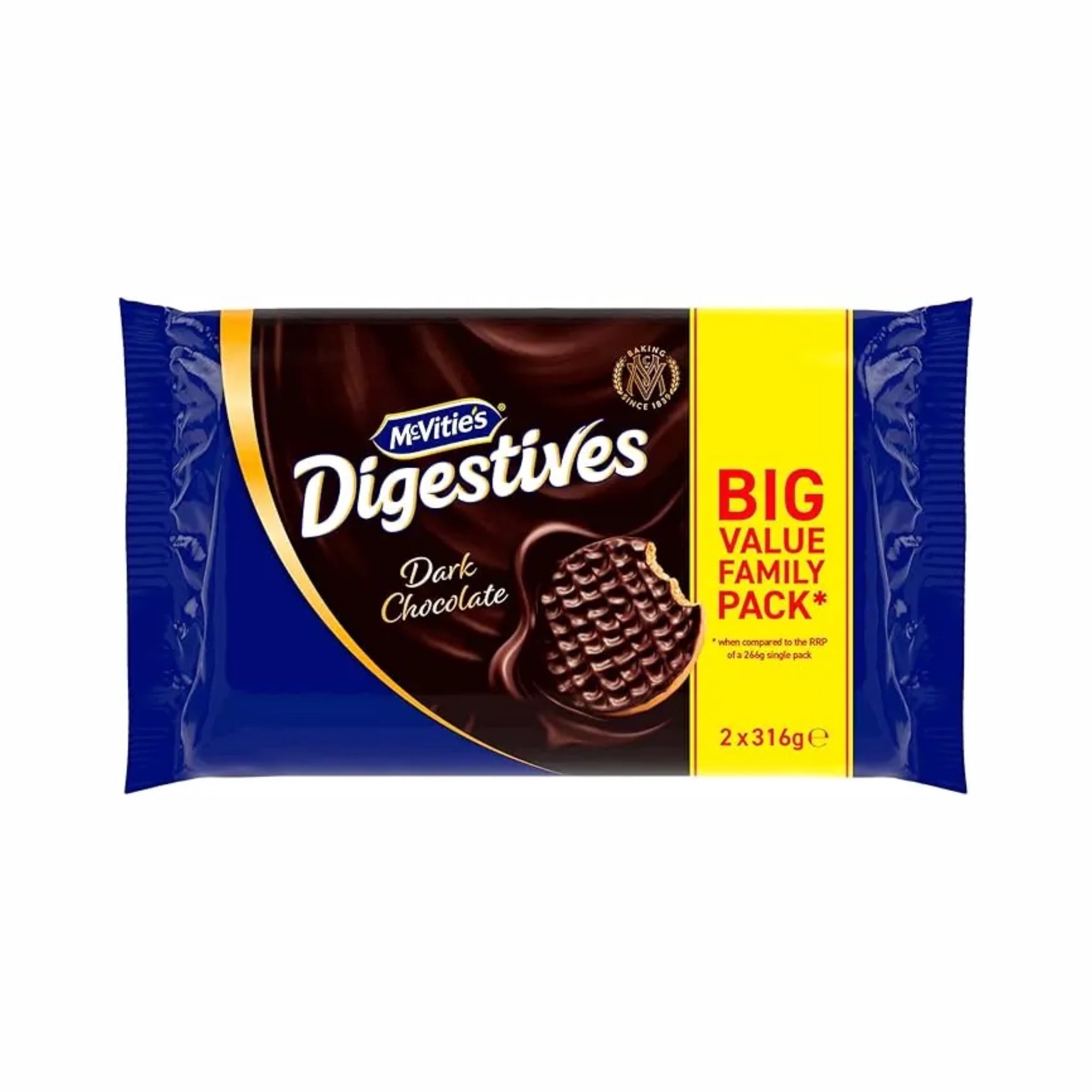 Digestives Lait Chocolat Lot de 2 - 632g