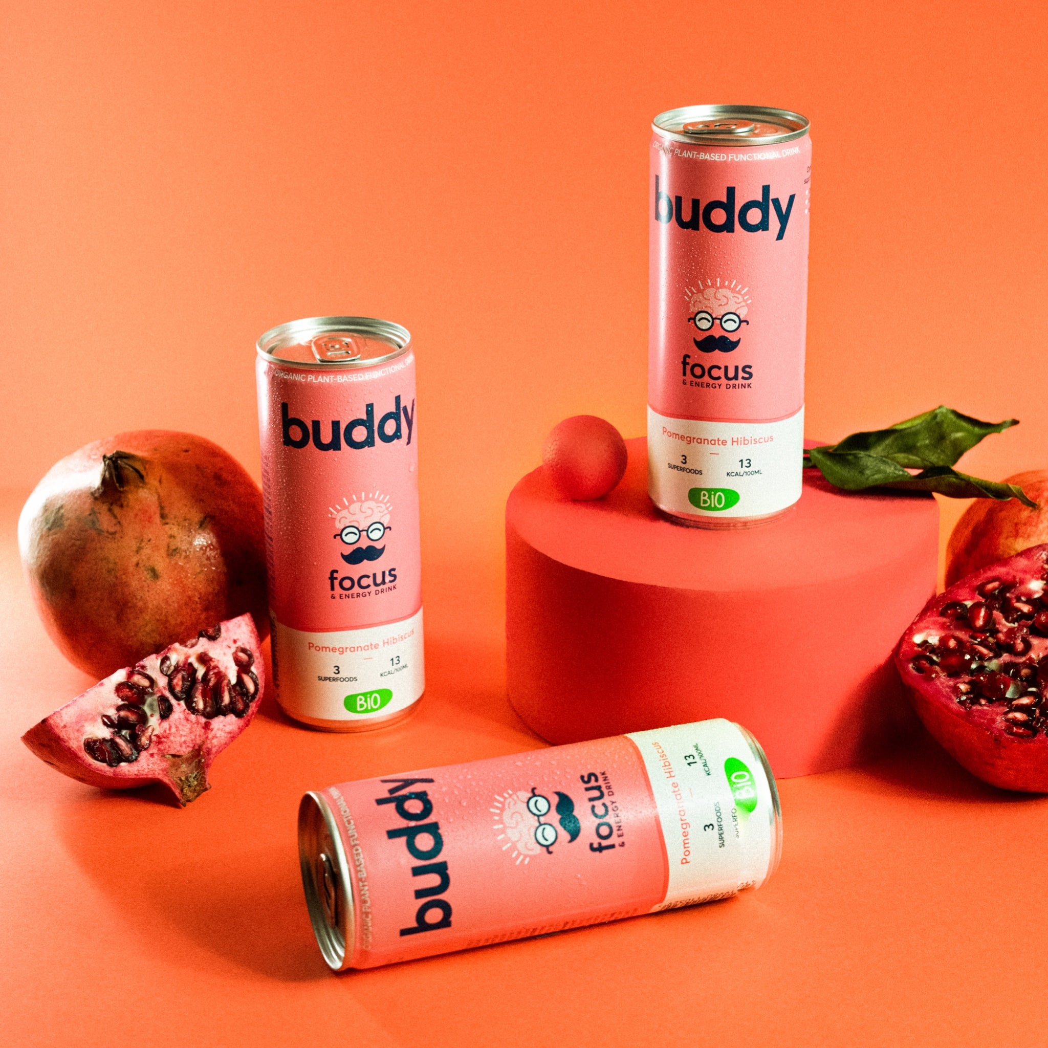 Natural Energy Drink - Pomegranate & Hibiscus Bio 250ml