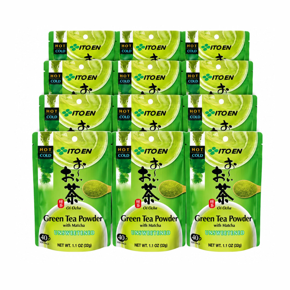 Japanisches Grünteepulver mit Matcha 12 x 32g