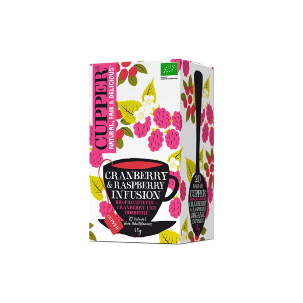 Cupper Tea Cranberry & Raspberry Bio 20 Beutel - 50g