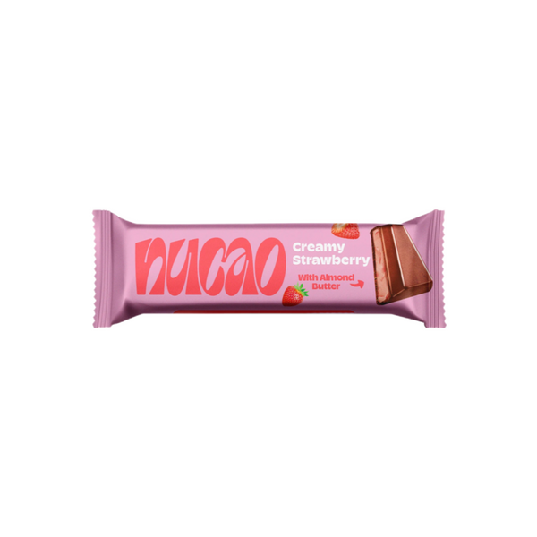 Nucao Creamy Strawberry Chocolate Bar Organic 33g