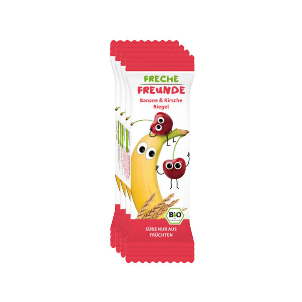 Fruchtriegel Banane Kirsche Bio 4er Pack 92g