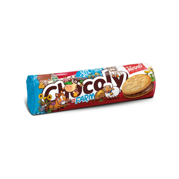 Wernli chocoly farm less sugar 250g