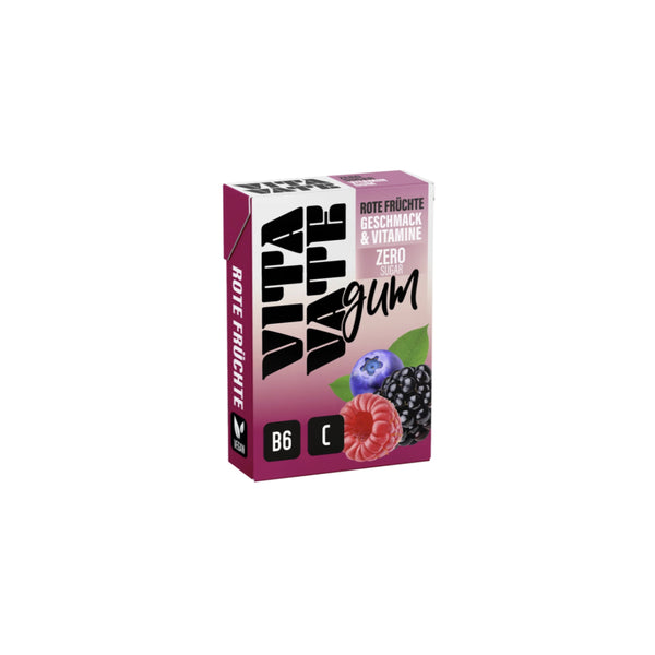 Vitamin Kaugummi Zero Rote Früchte - 28.2g