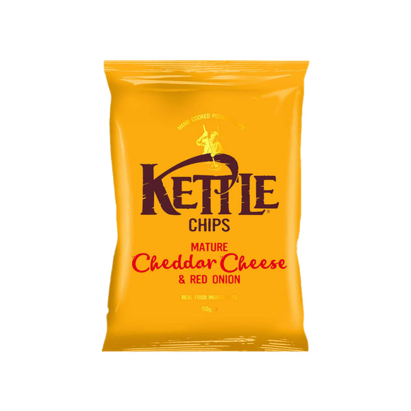 Chips Mature Cheddar & Red Onion Hand Cooked 130g