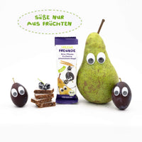 Riegel Birne, Pflaume & schwarze Johannisbeere Bio - 4er Pack - 92g