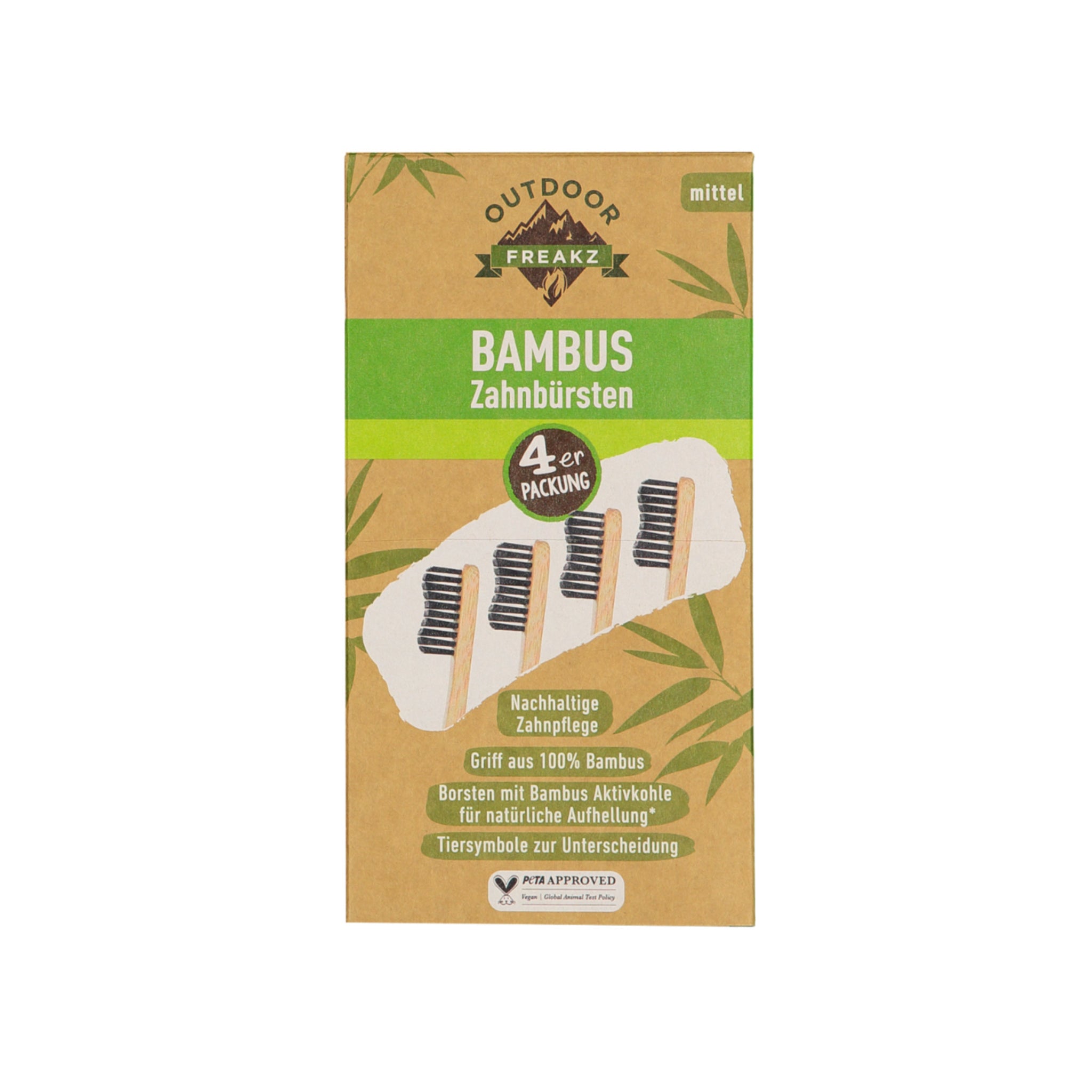 Brosse à dents Bamboo Wave - Lot de 4 