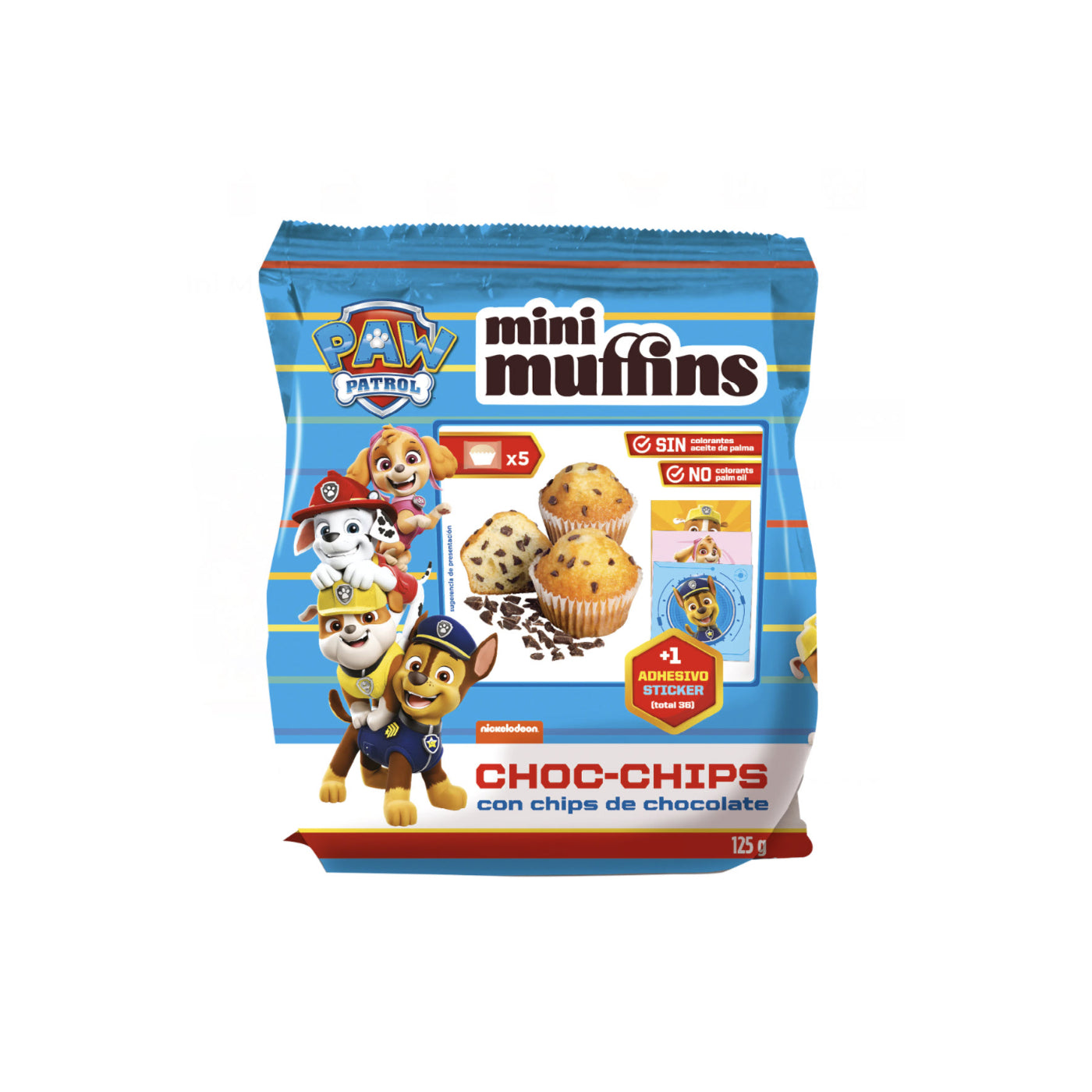 Mini Muffins Cho­co­la­te Chips Paw Patrol 125g