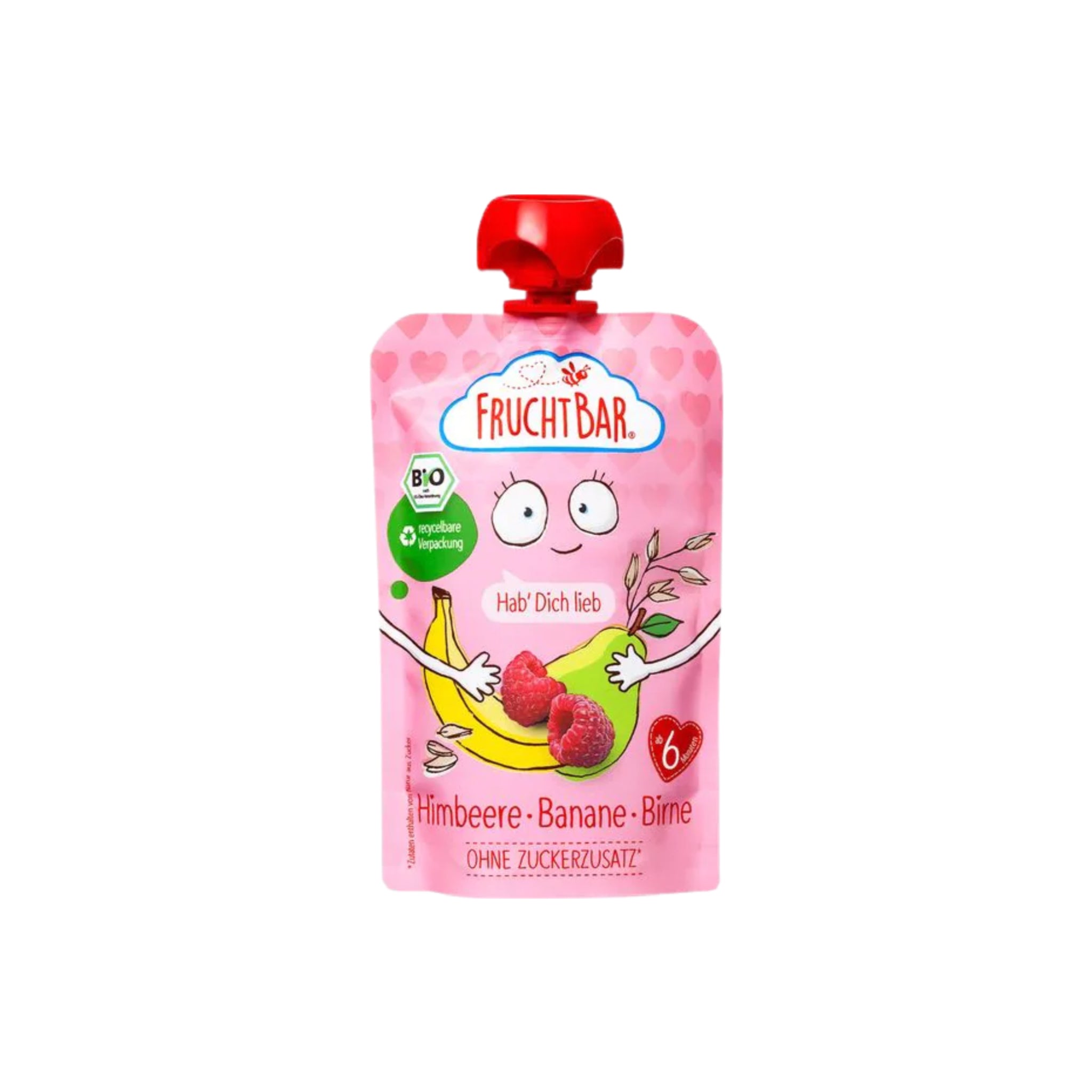 Quetschbeutel Himbeere Banane Birne Bio 100g