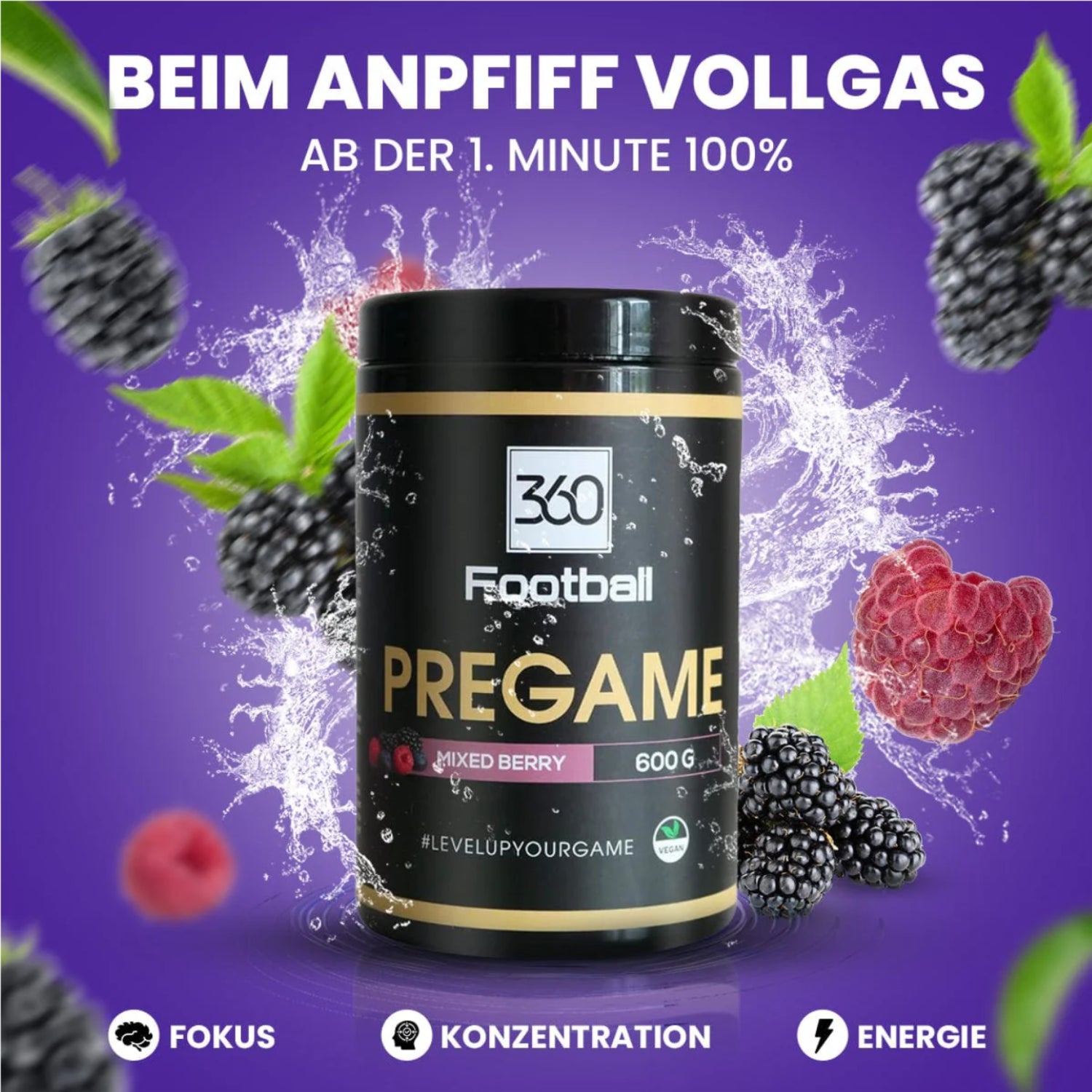 Pregame Supplement - Mixed Berry 600g