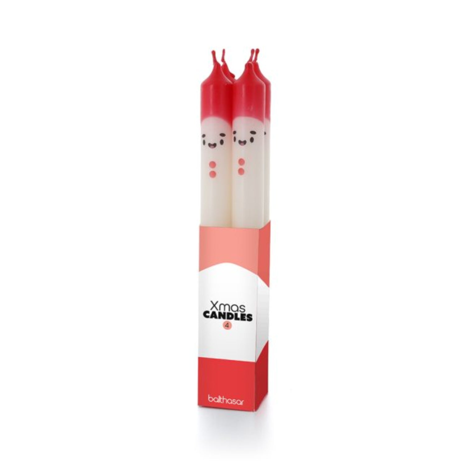 Stabkerzen-Set Santa - 4er Pack
