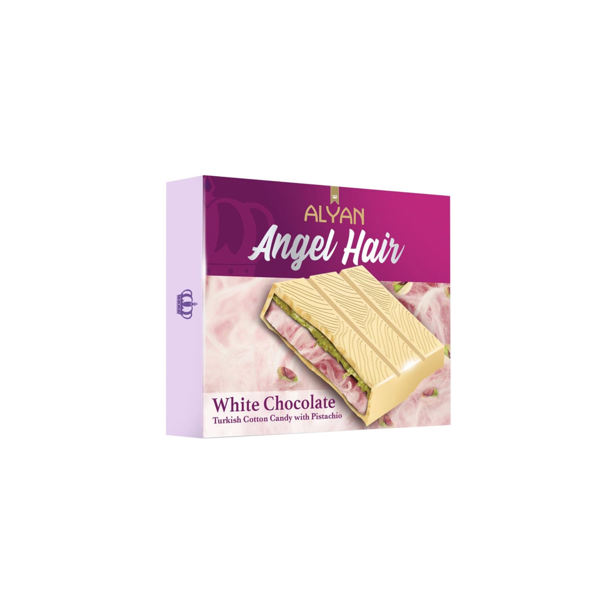 Angel Hair Weisse Schokolade - Cotton Candy & Pistachio 80g