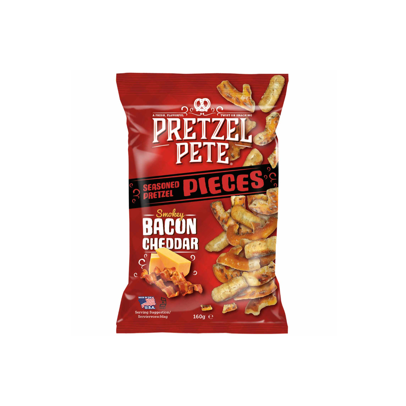 Pretzel Pieces Smokey Bacon & Cheddar 160g