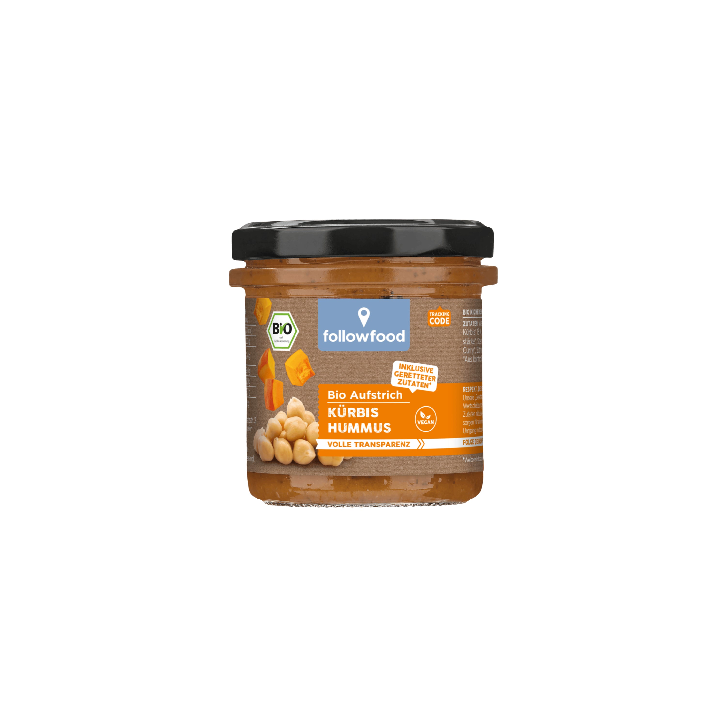 Hummus Kürbis & Karotte Bio 135g