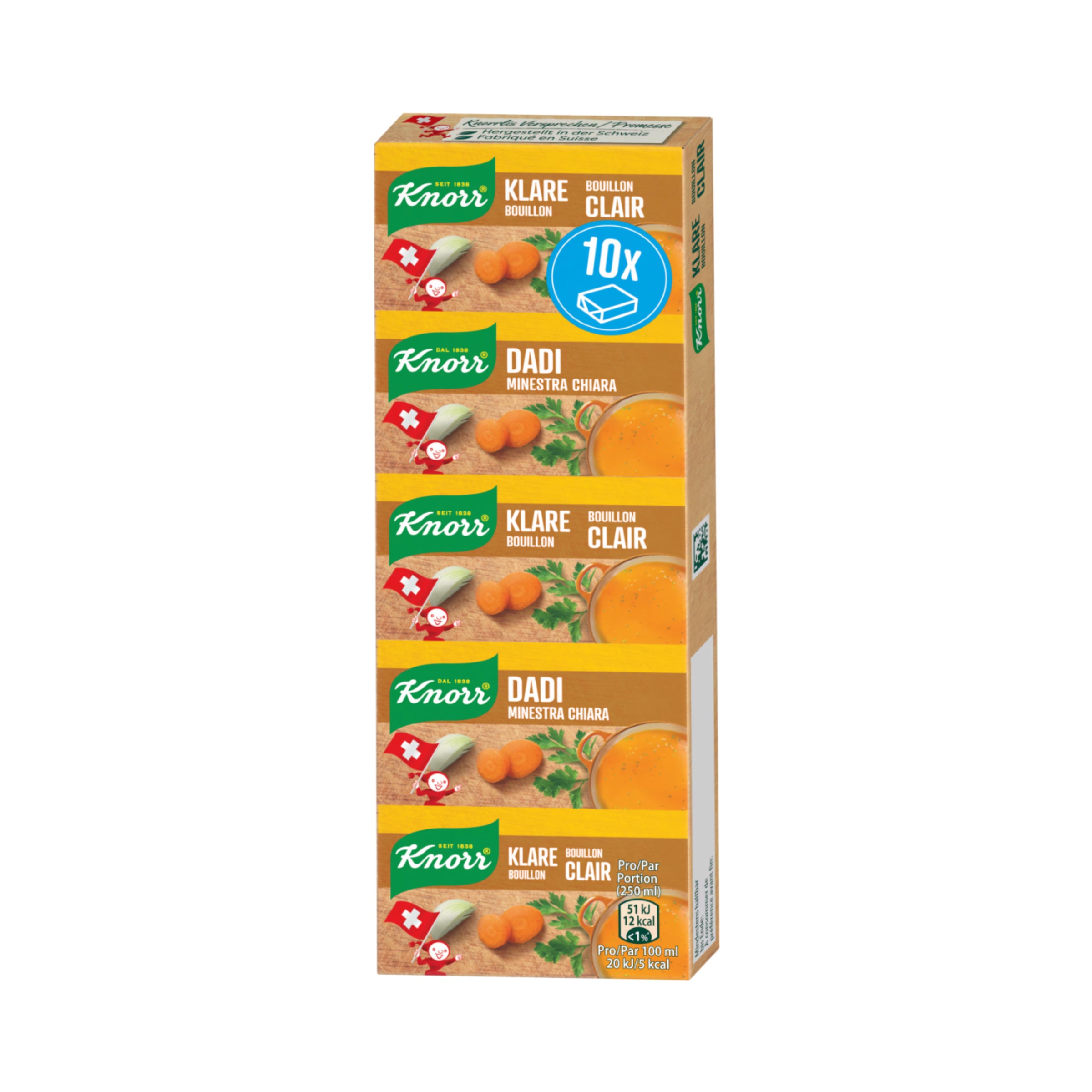 Knorr Bouillon Dadi Minestra 10 Würfel - 109g