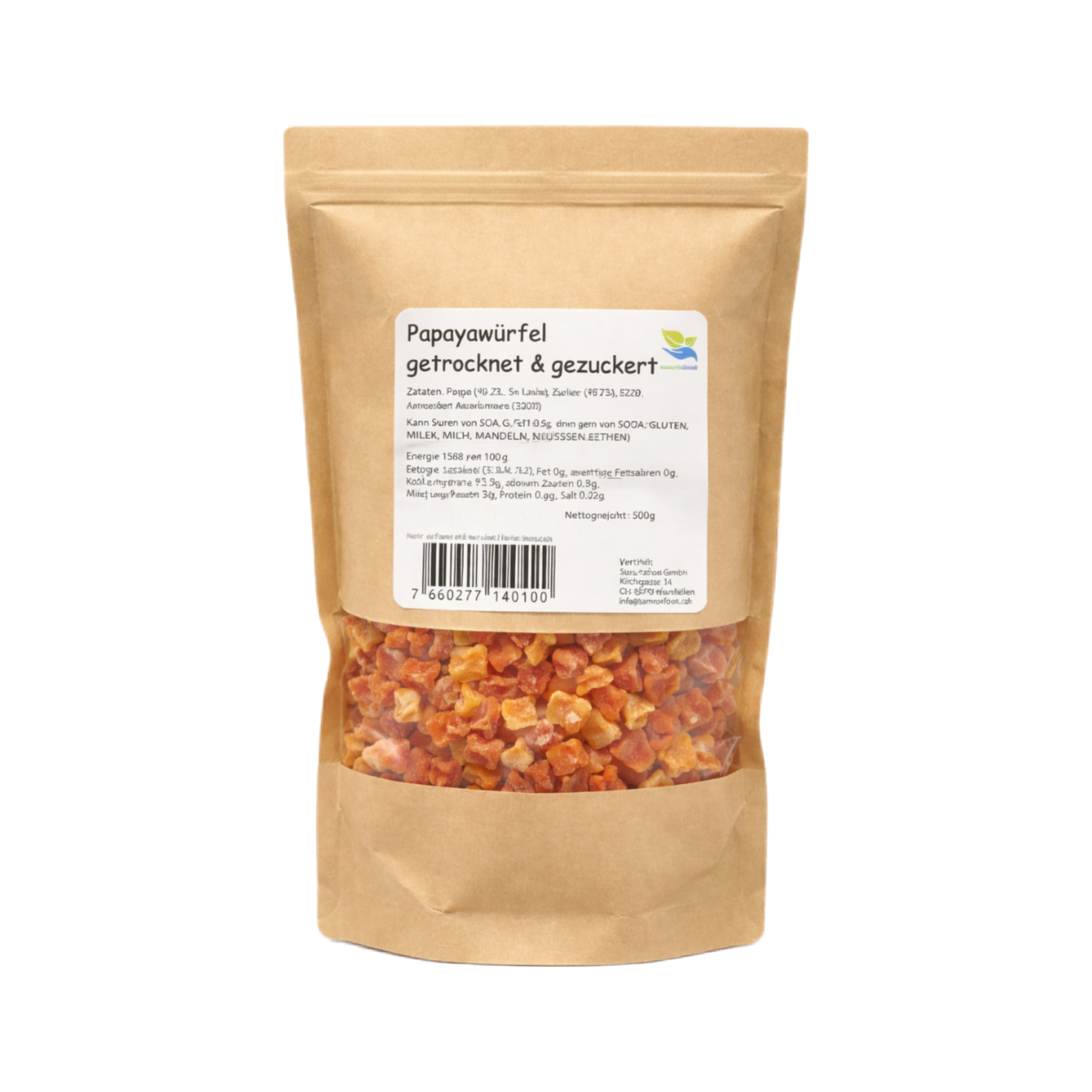 Papayawürfel getrocknet 500g