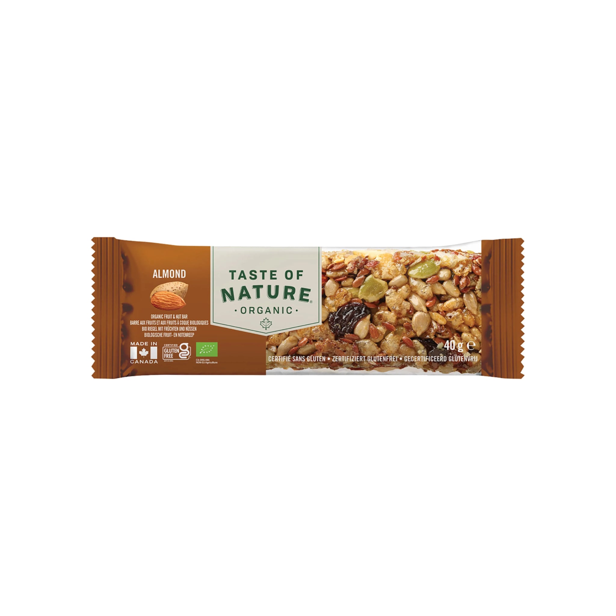 Barre aux noix Barre d'amandes bio 40g