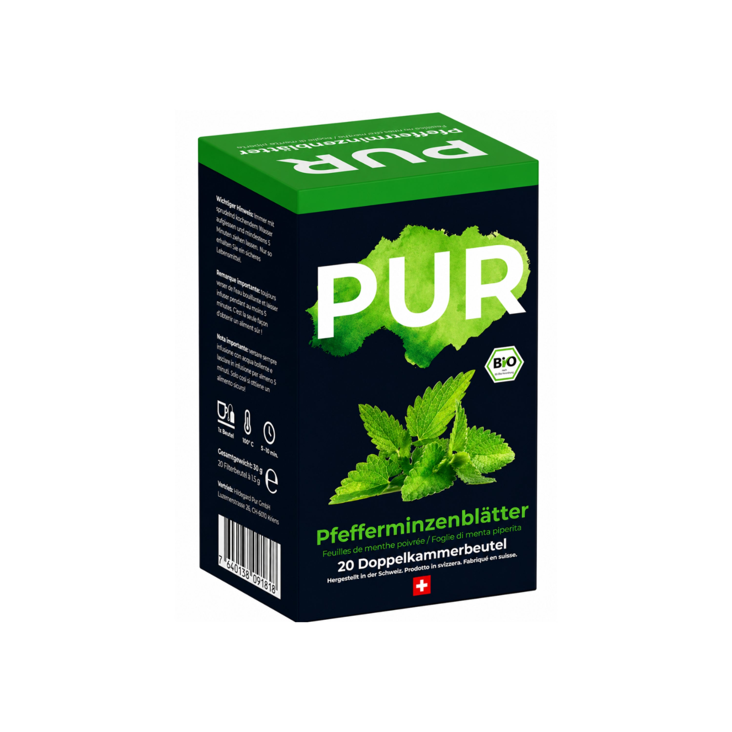 Pfefferminzblätter Tee Bio - 20 Beutel