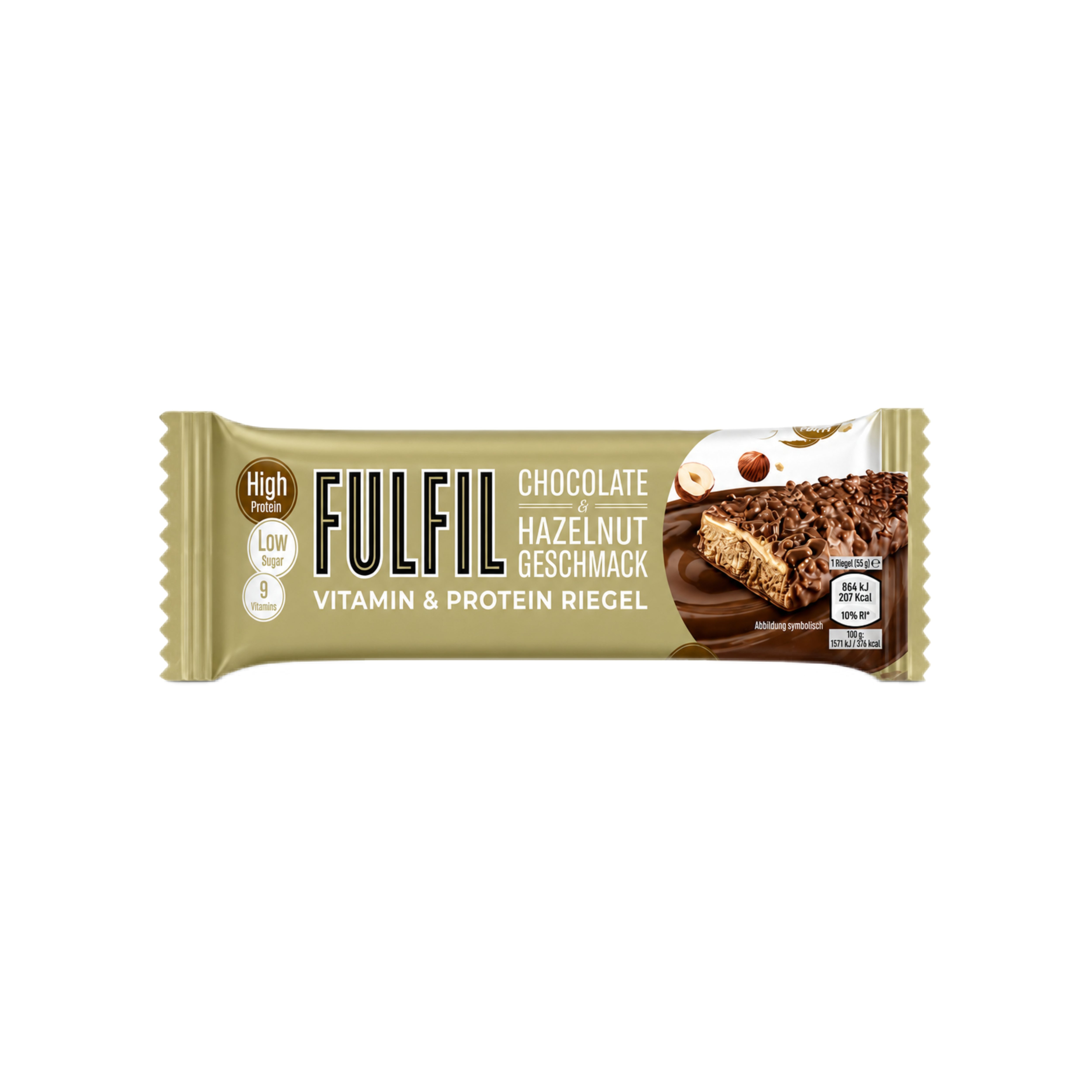 Barre protéinée chocolat noisette 55g