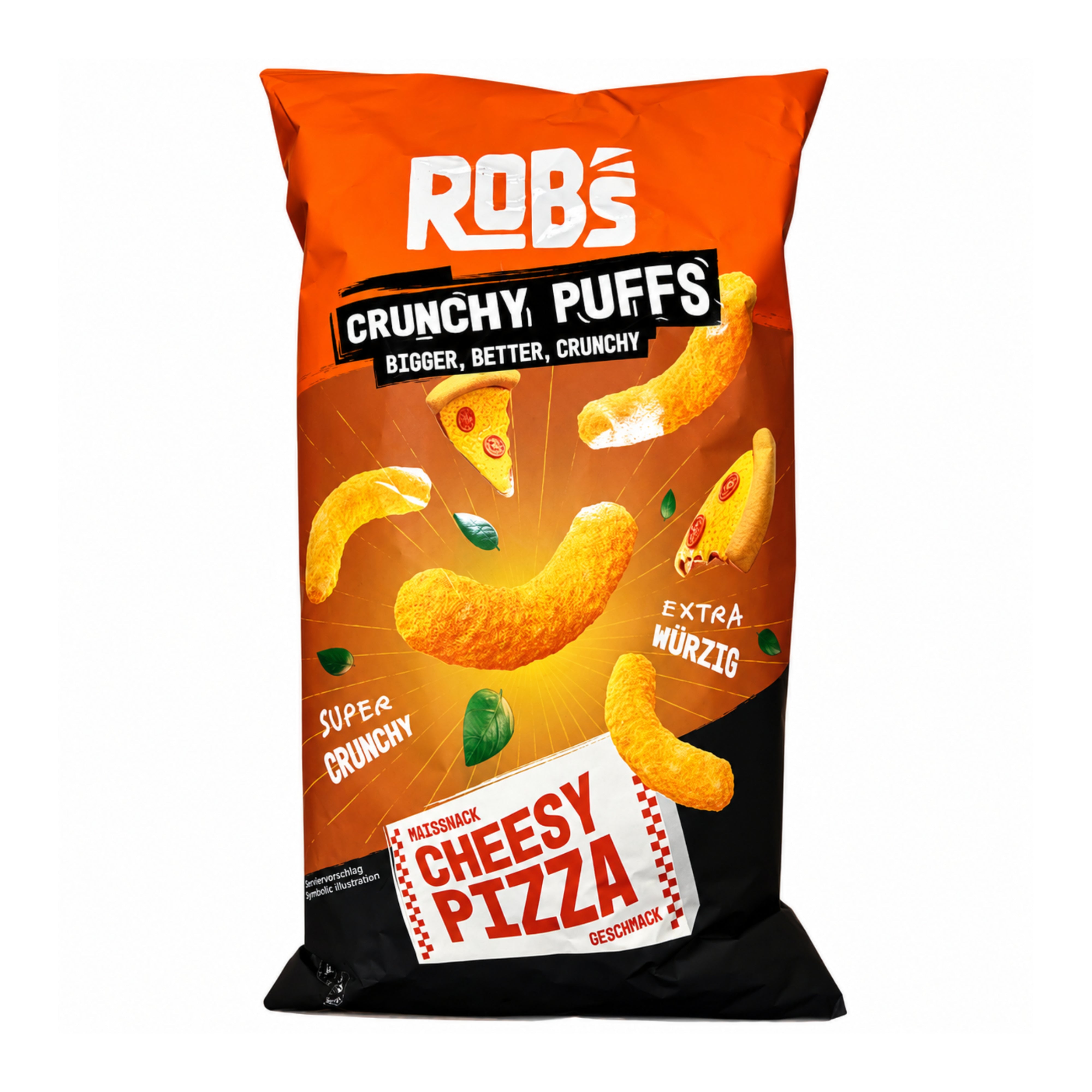 Crunchy Puffs Cheesy Pizza 130g