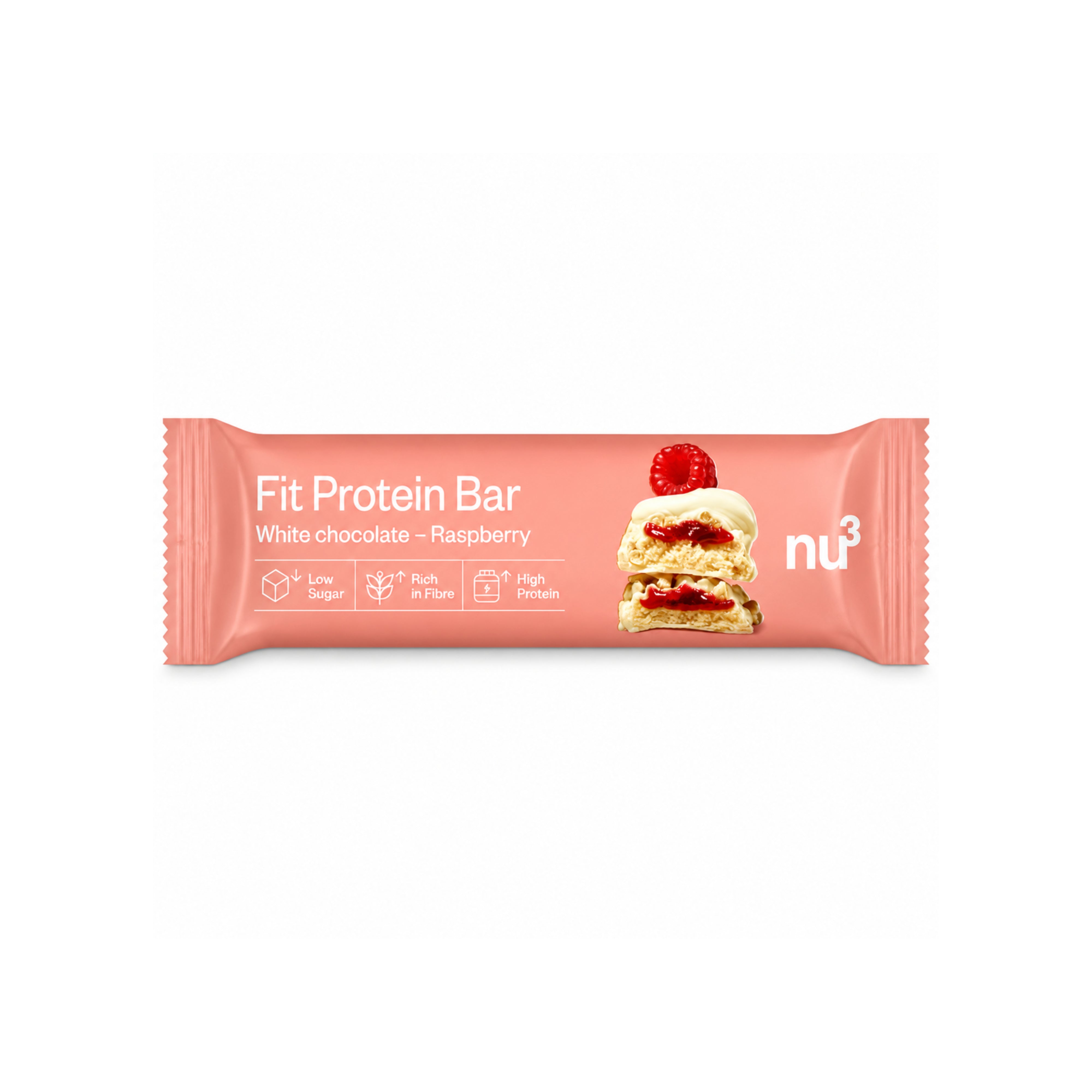 nu3 Fit Protein Bar White Chocolate & Raspberry 55g