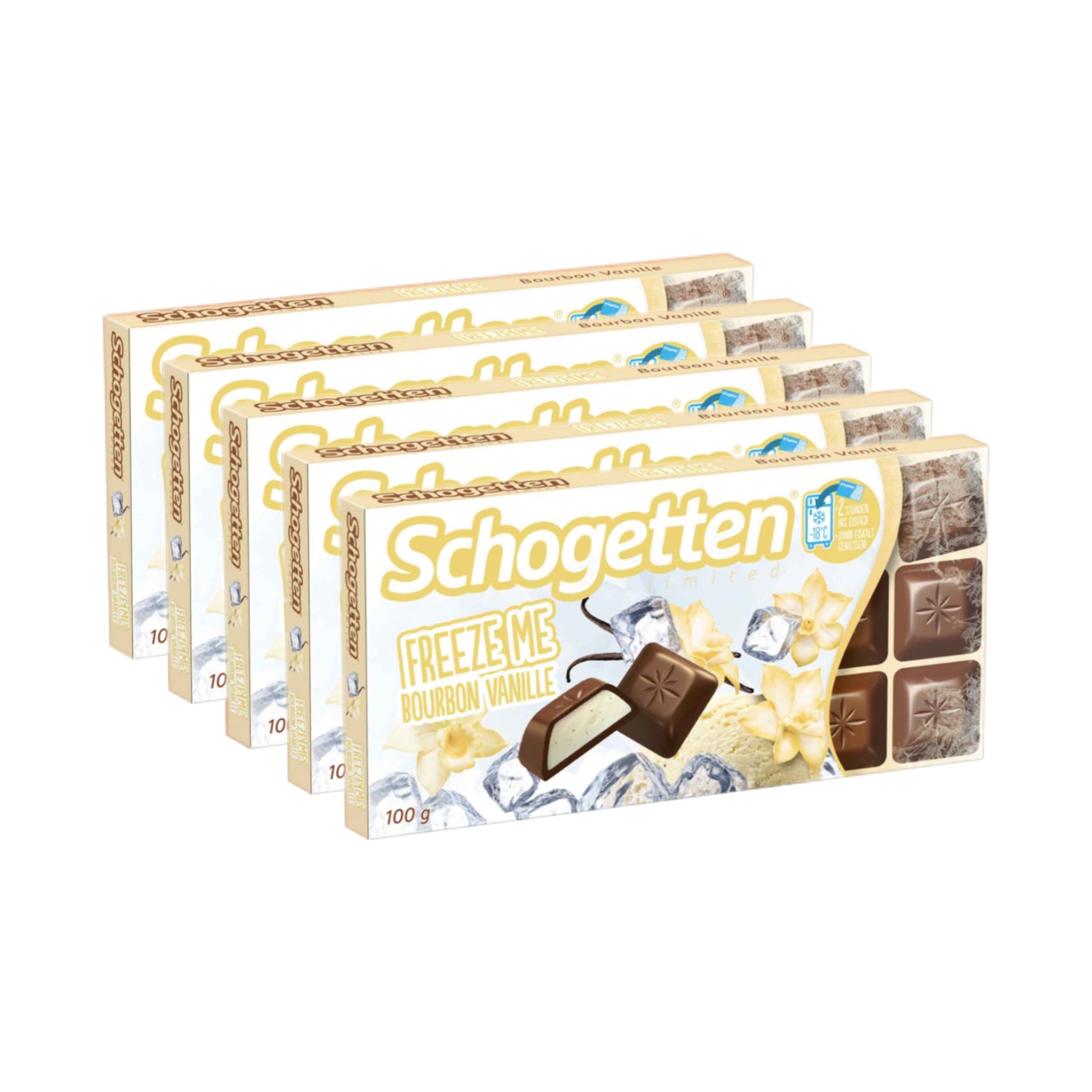 Schogetten Freeze Me - Bourbon Vanille 5 x 100g