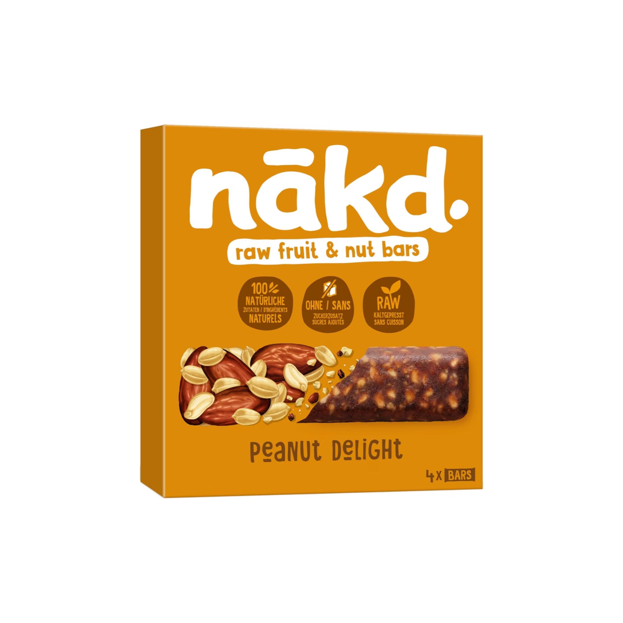 Barre de fruits crus et de noix - Délice aux cacahuètes 140 g 