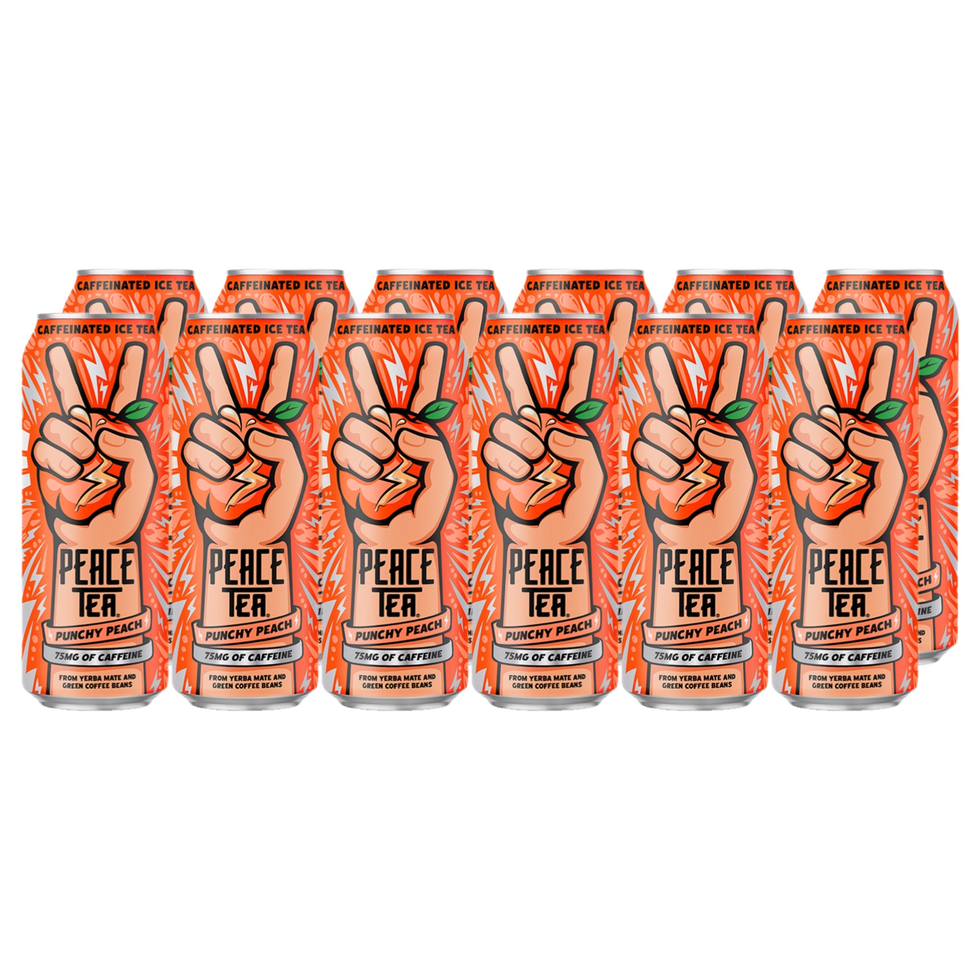 Thé glacé Peace Tea Punchy Pêche 12 x 500 ml
