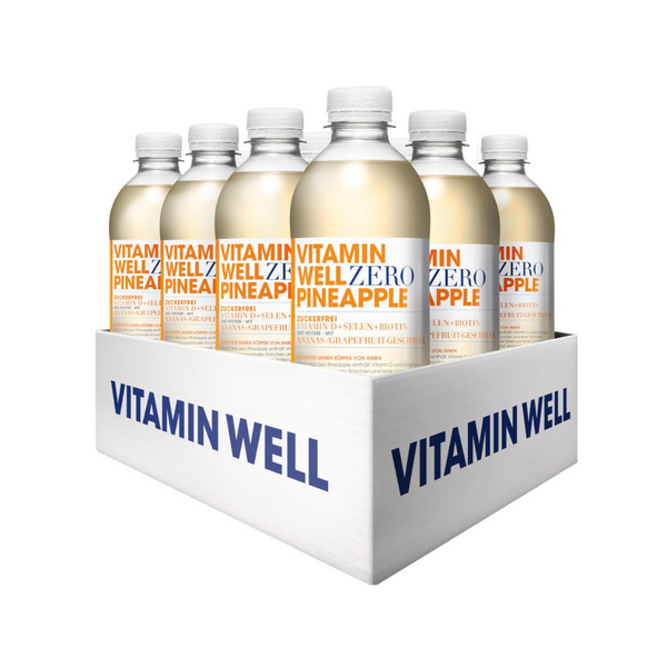 Vitamin Well Pineapple Zero 12 x 500ml