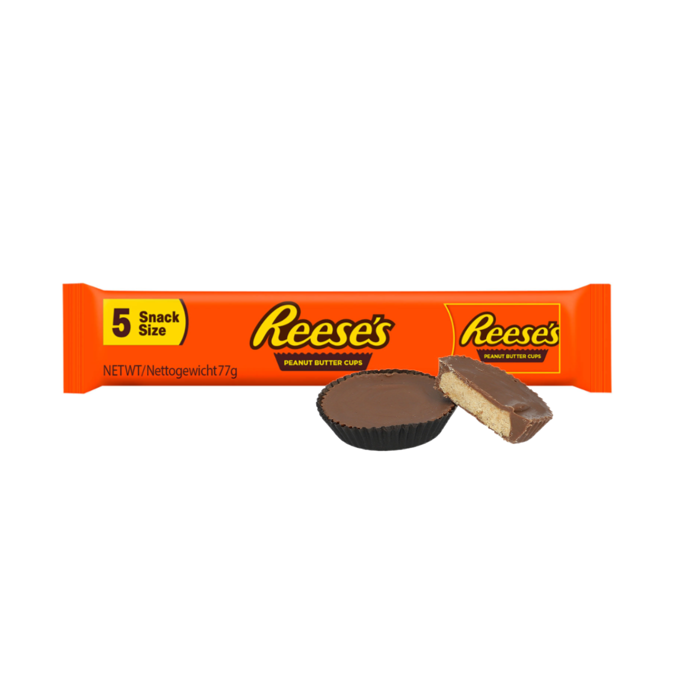 Reese's Peanut Butter Cups, format collation, paquet de 5 - 77 g