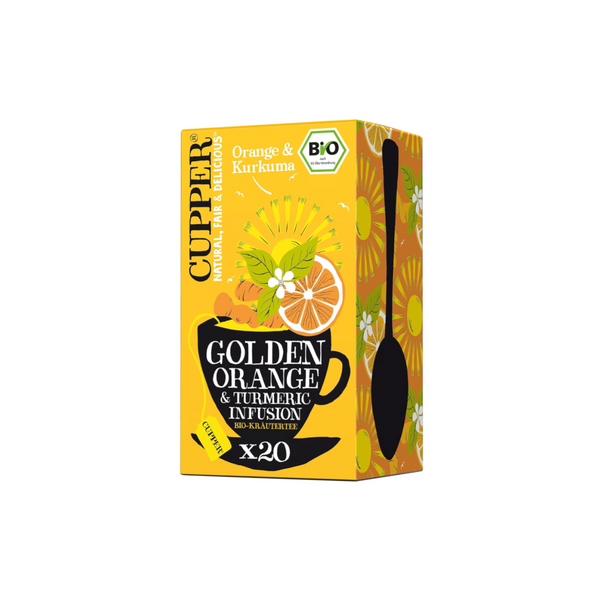 Cupper Tea Goldene Orange Kurkuma Bio 20 Beutel - 40g