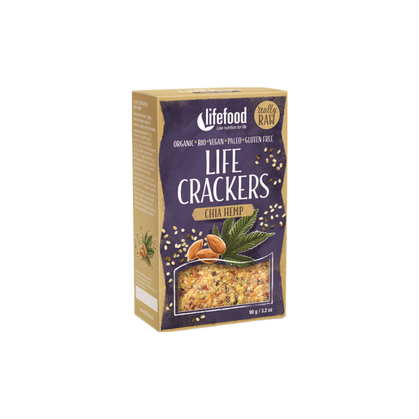 Life Crackers Chia Hanf Bio 90g