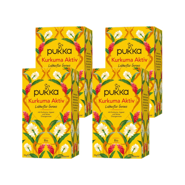 Pukka tea turmeric active organic 4 x 36g