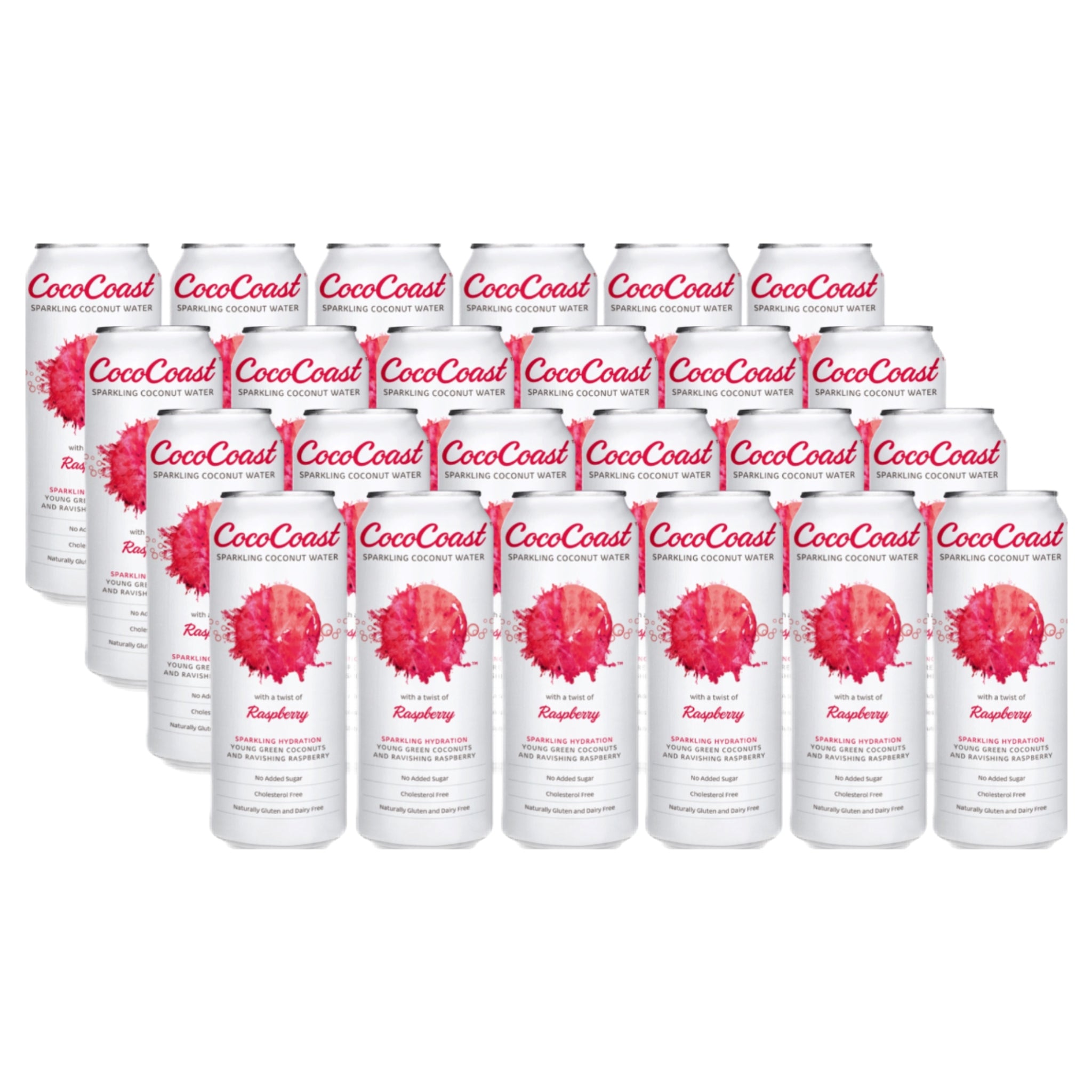 Coconut Water Sparkling Raspberry 24 x 320ml 