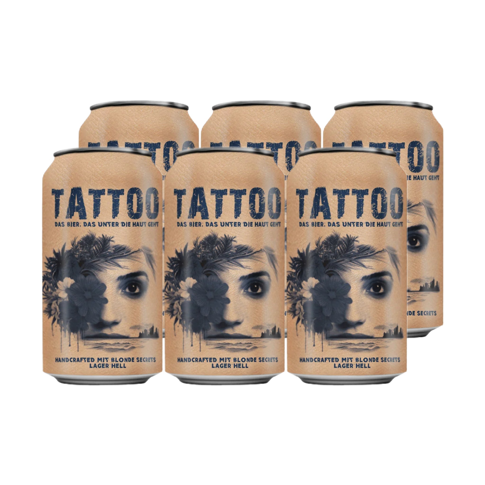 Bière Tattoo Lager Hell, artisanale, 6 x 330 ml