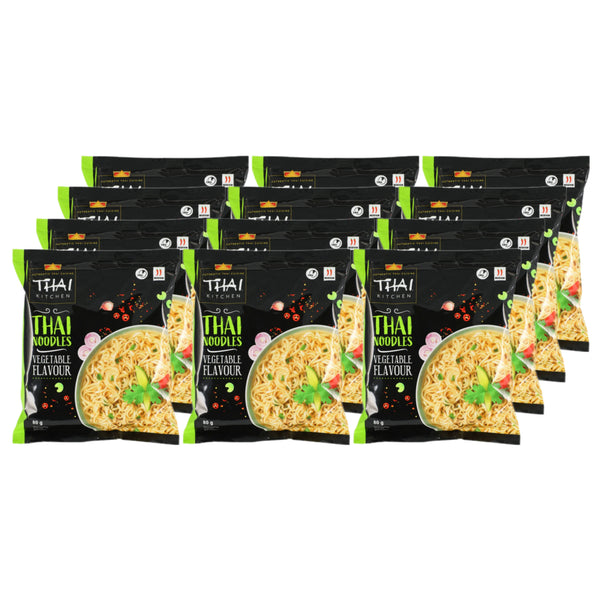 Nouilles de légumes de cuisine thaïlandaise 12 x 80g