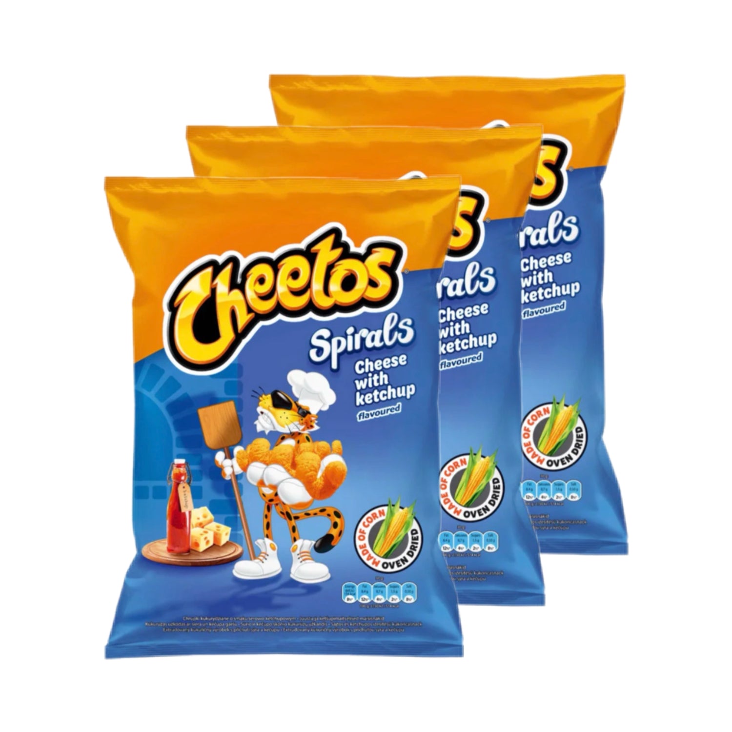 Cheetos Spirales Fromage et Ketchup 3 x 80g