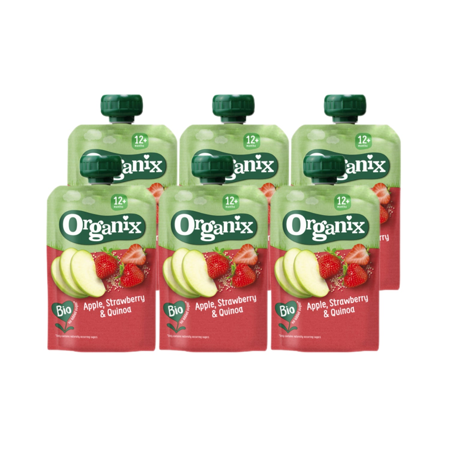 Pomme, fraise et quinoa bio 6 x 100 g