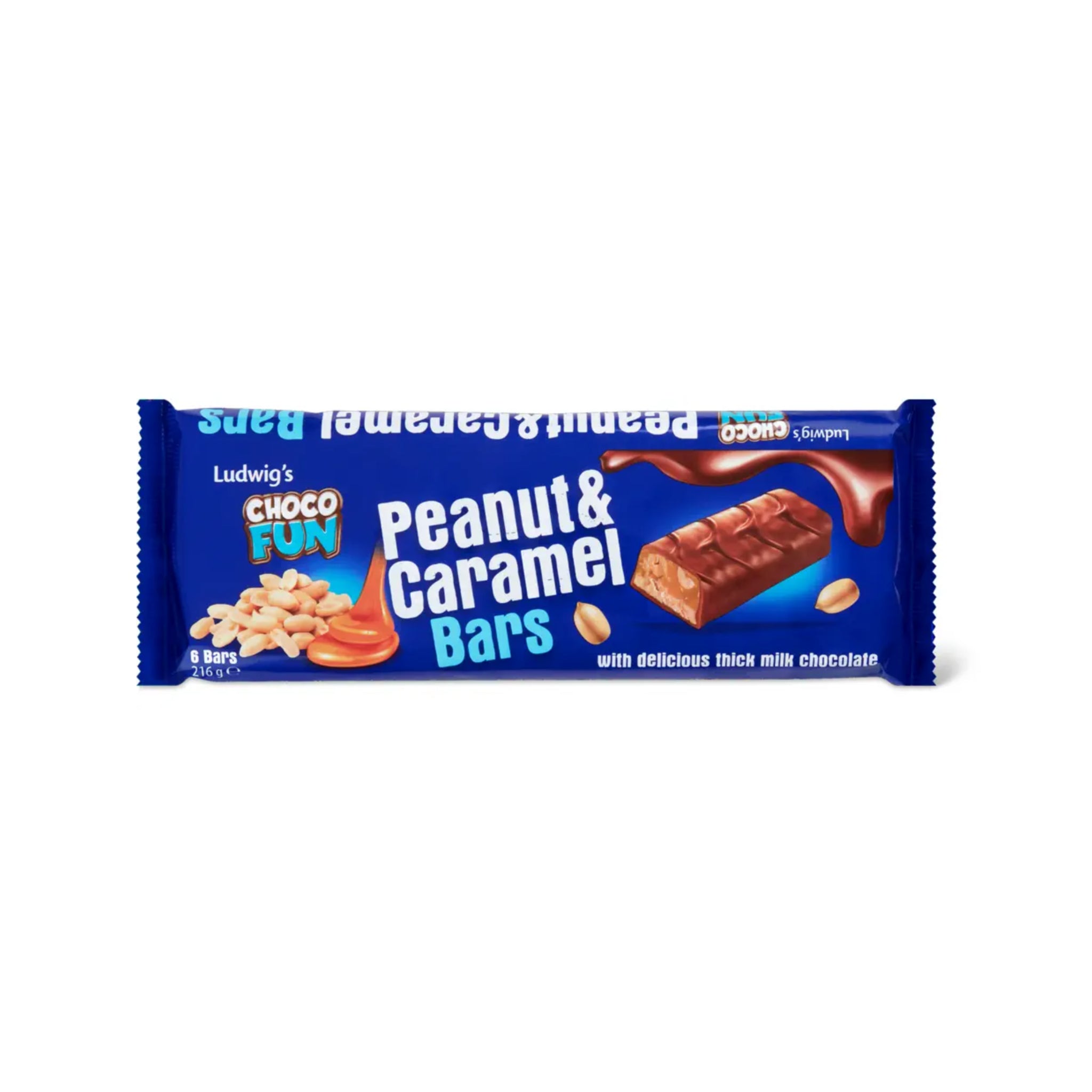 Schokoriegel Erdnuss und Karamel 216g