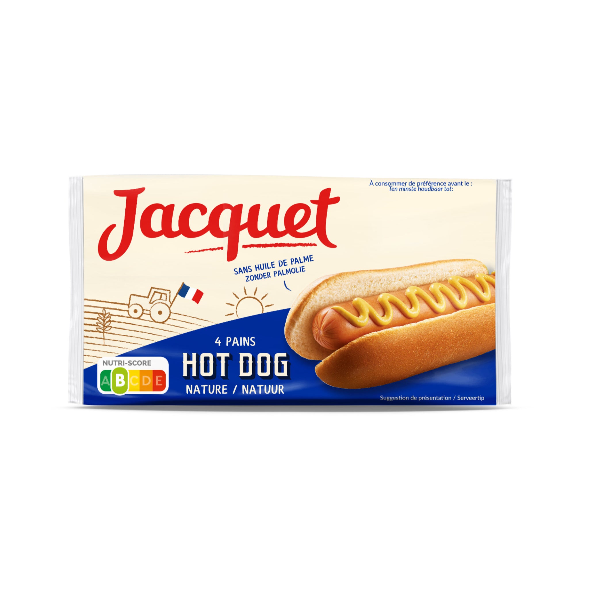 Hot Dog Brot 4er Pack - 240g