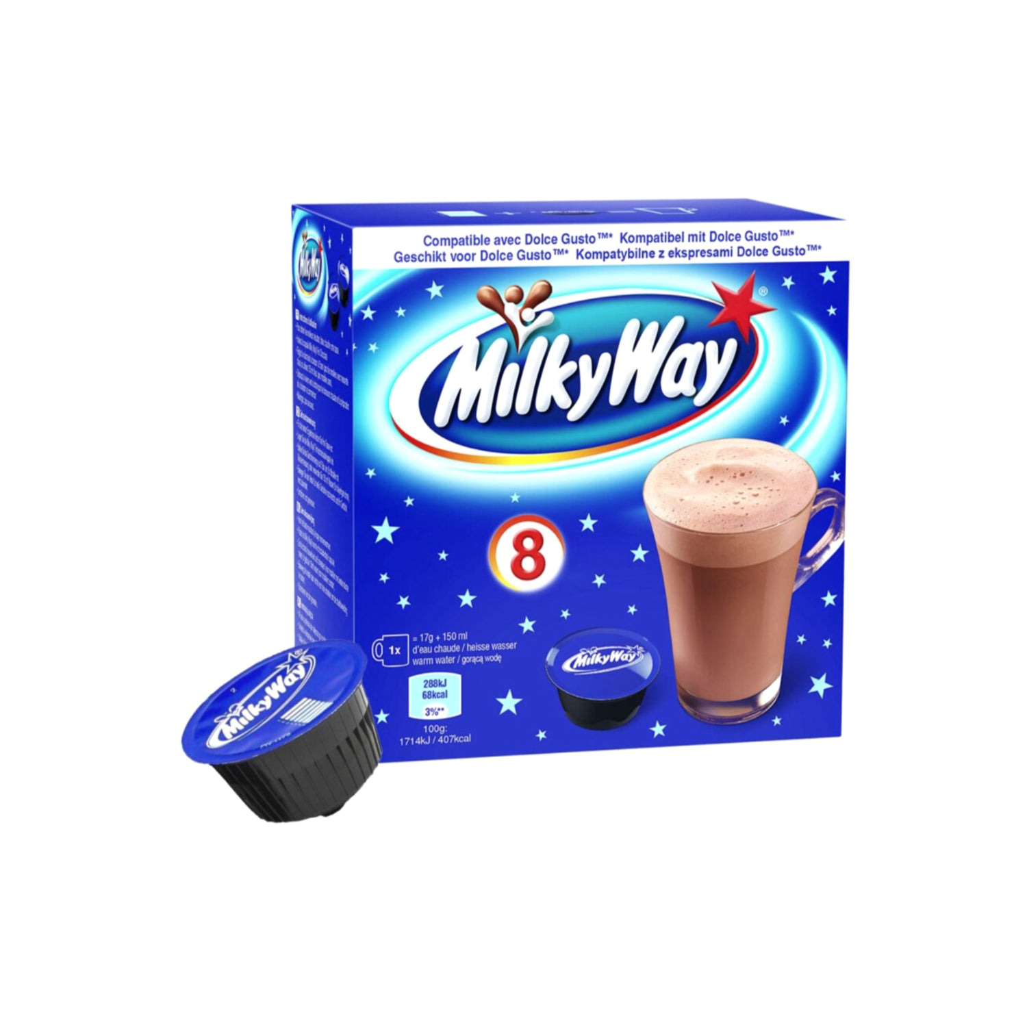 Milky Way Trinkschokolade Dolce Gusto Kapseln 8er Pack - 120g