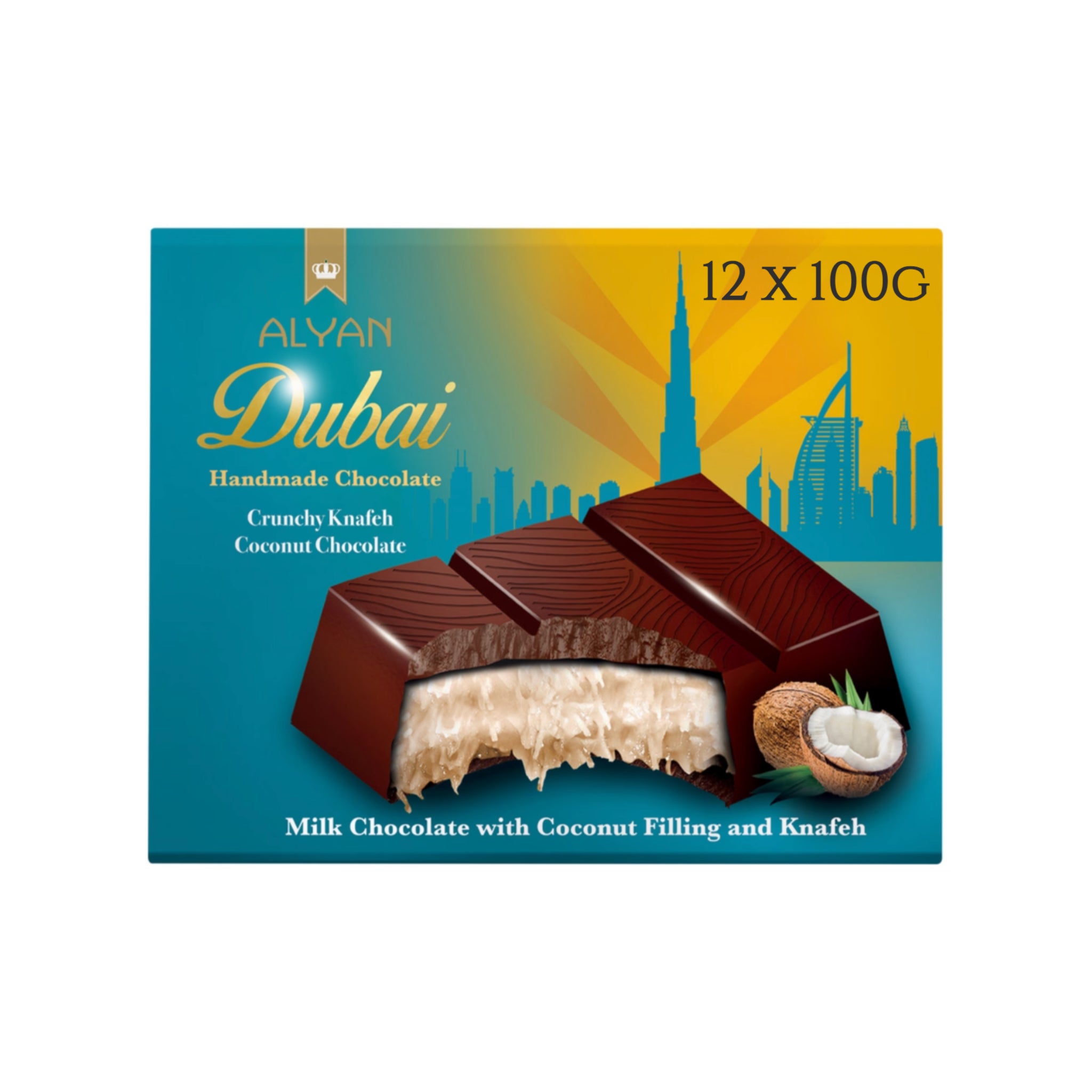 Dubai Schokolade Coconut 12 x 100g
