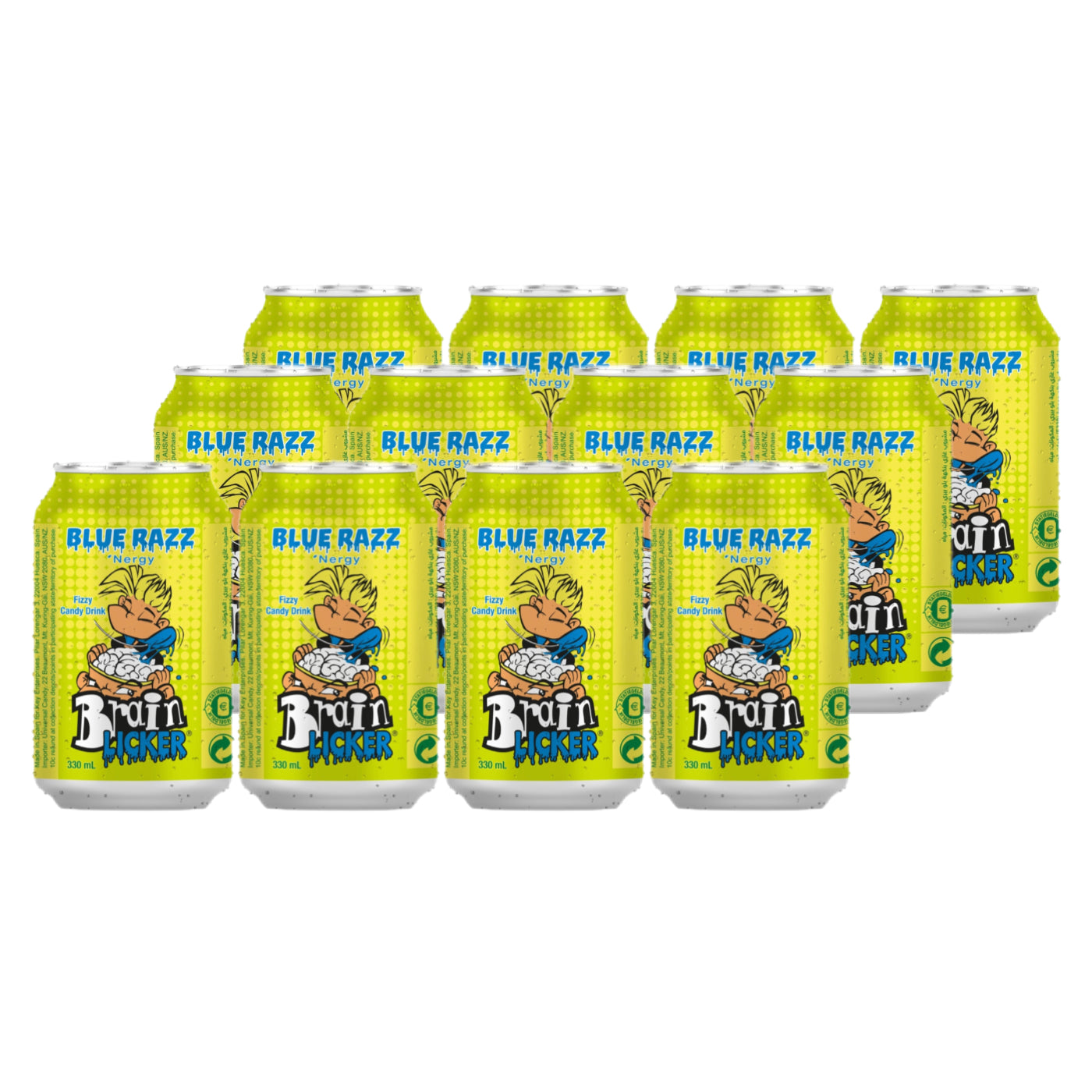 Brain Licker Blue Razz Drink 12 x 330ml