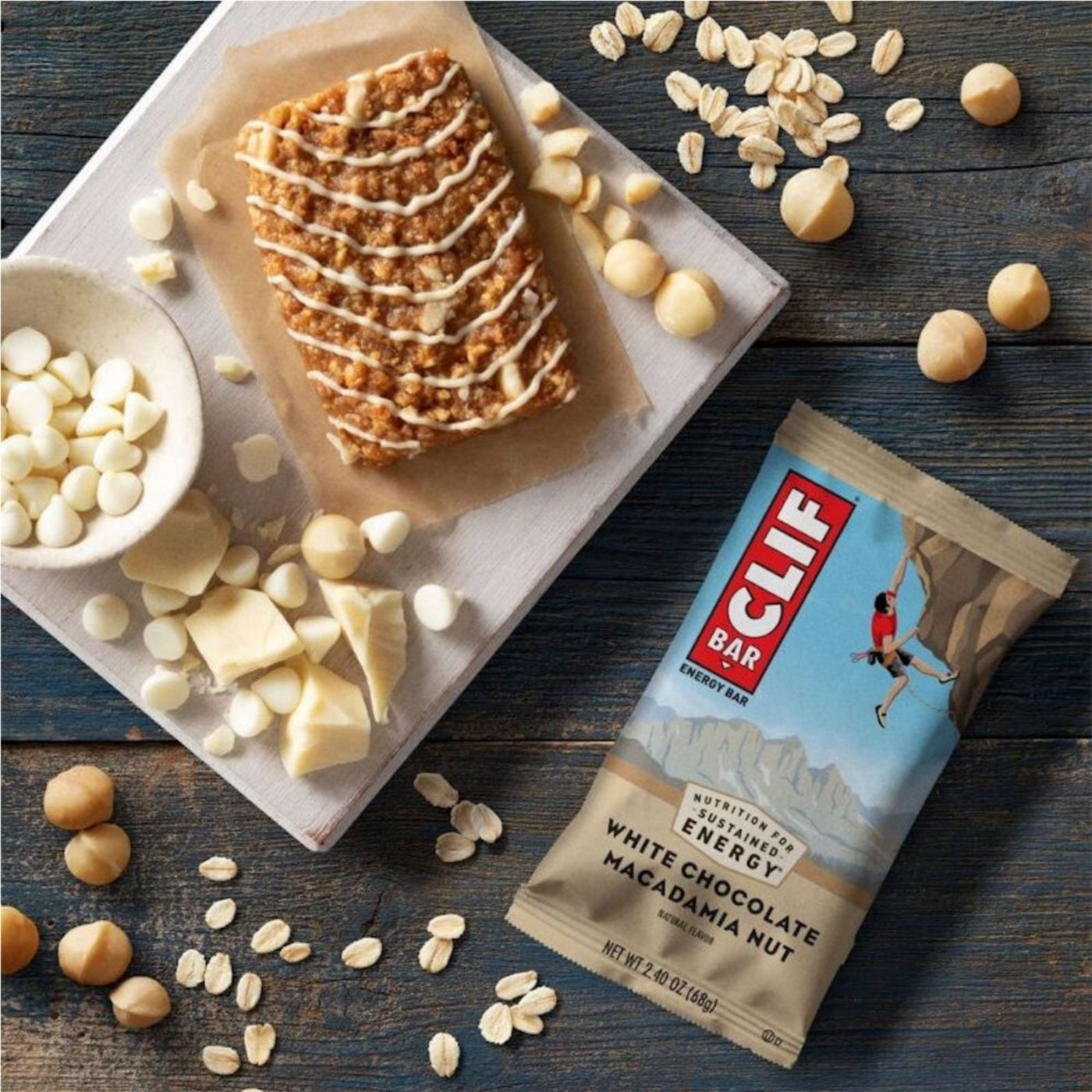 CLIF Bar White Chocolate Macadamia Nut 12 x 68g