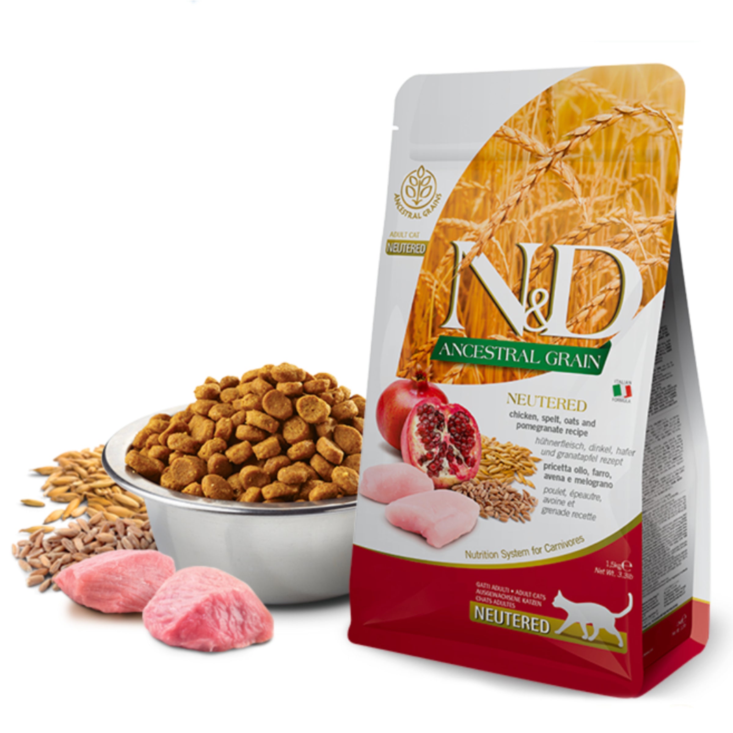 Ancestral Grain Chicken & Pomegranate Cat Food 300g