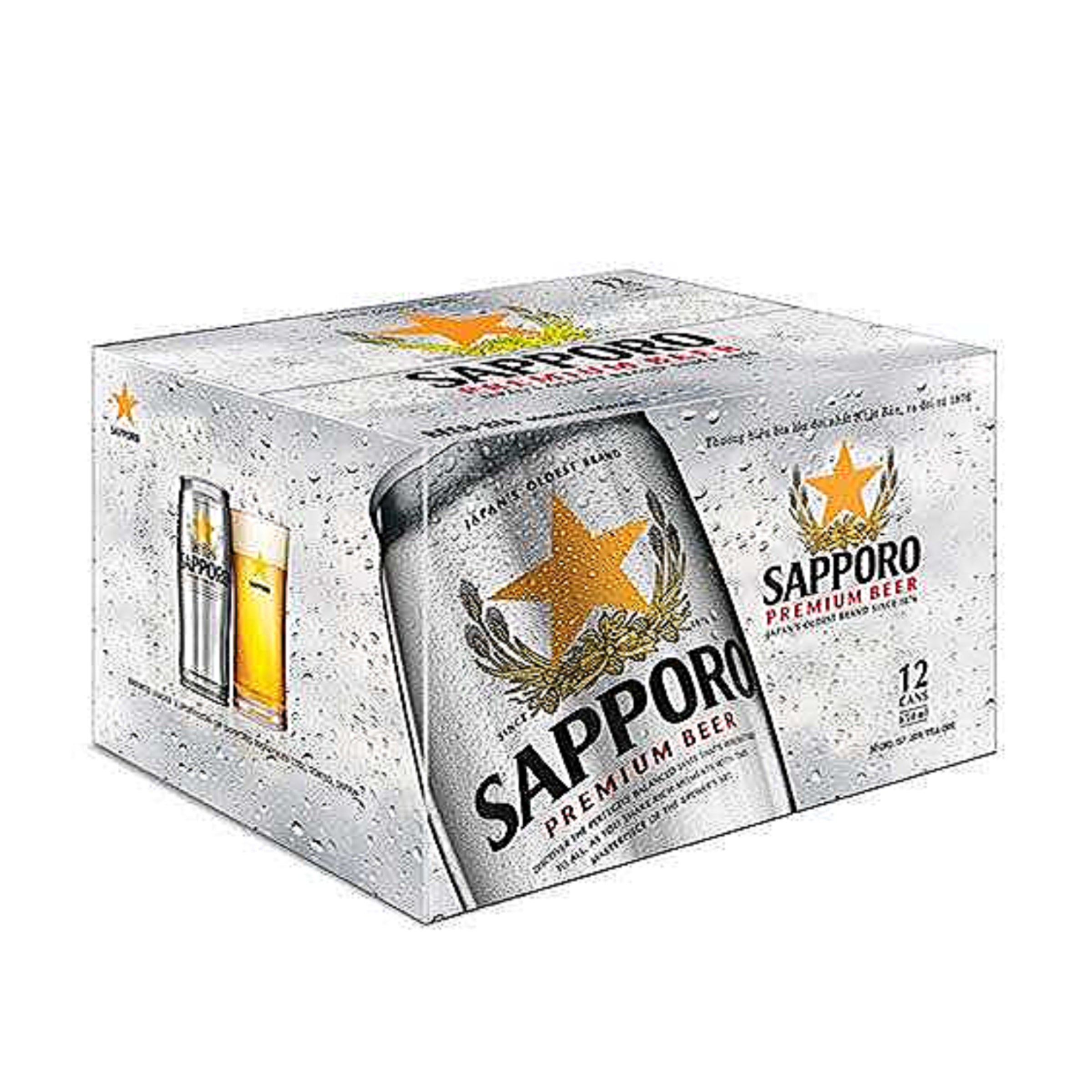 Sapporo Japanisches Premium Bier Silver Can 12 x 650ml