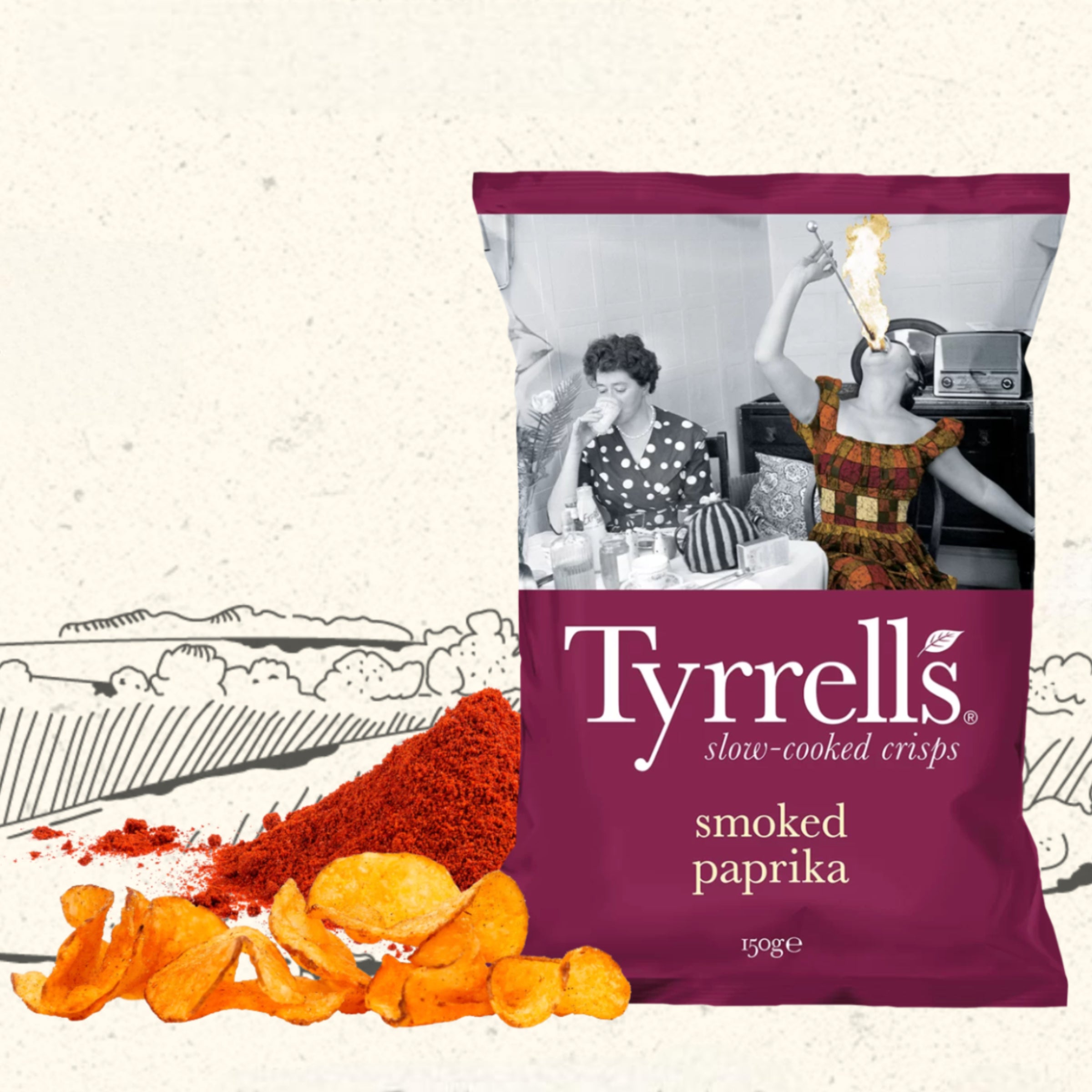 Tyrrells Chips Smoked Paprika 150g