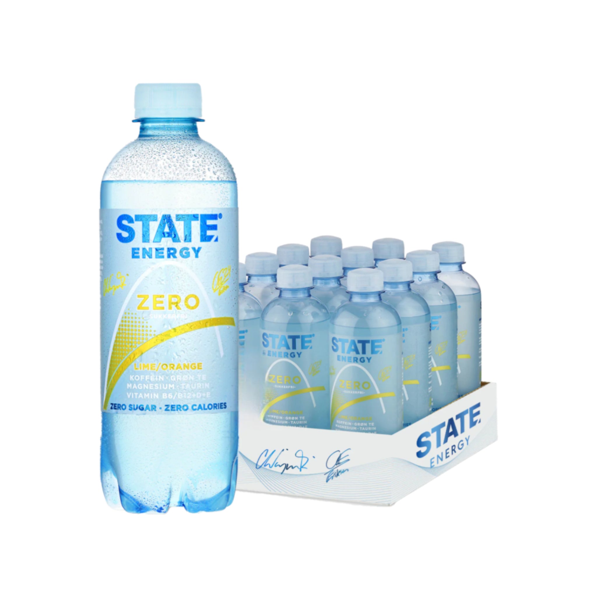 State Energy Lime/Orange Zero 12 x 400ml