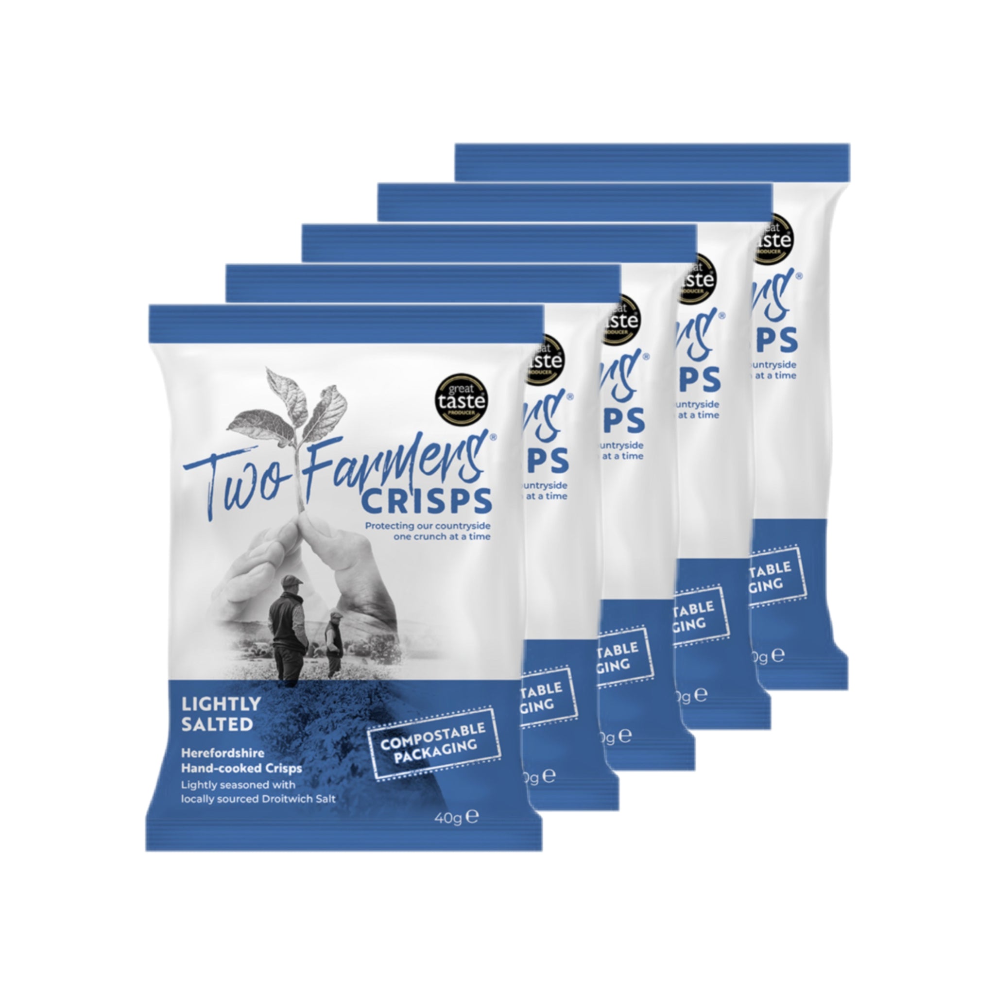 Chips Lightly Salted 5 x 40g